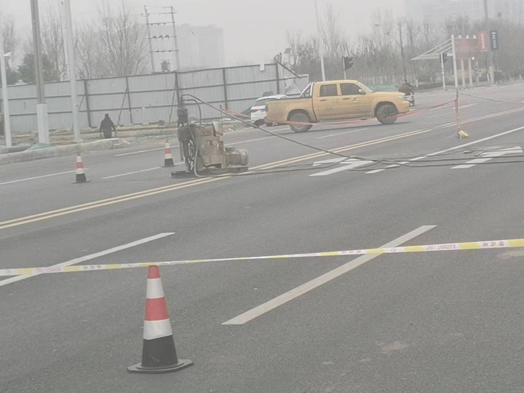 乌拉特前马路注浆